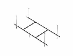 Сборный каркас к ванне Aquatek Мия 170/175 см (шпильки) (приобретается в комплекте с ванной)