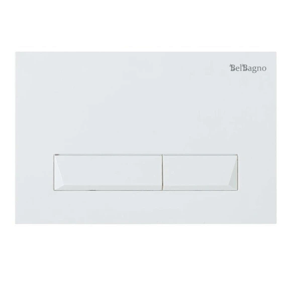 Кнопка смыва BelBagno Marmi BB009-MR-BIANCO белая глянцевая