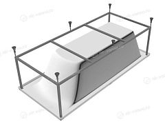 Каркас Relisan Eco Plus Прага 170х70 (приобретается в комплекте с ванной)