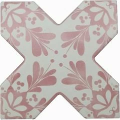 Керамогранит Cevica Becolors 13,25*13,25 Cross Decoro Stencil Coral