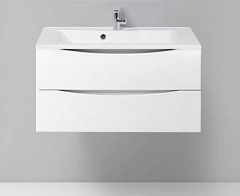 Тумба с раковиной BelBagno Marino-H60 90 Bianco Lucido (с раковиной BB900/450-LV-MR-PR)