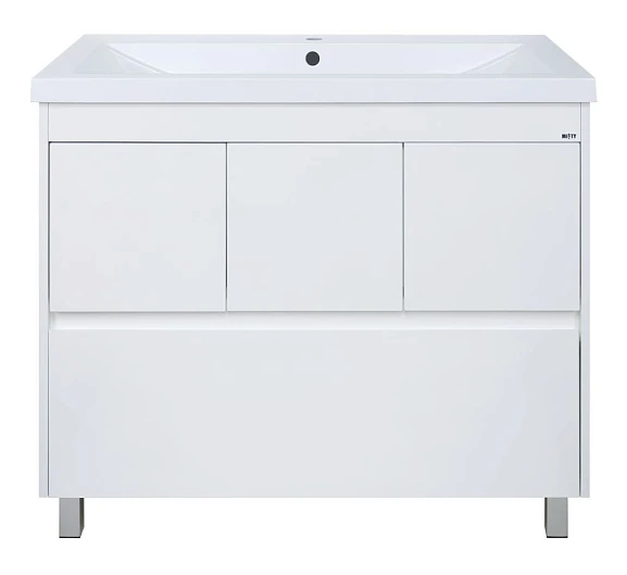 Тумба под раковину Misty Алиса 100 напольная белая