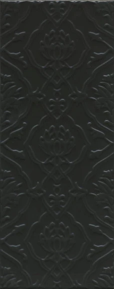 Керамическая плитка Kerama Marazzi Альвао 7230 50*20 структура черная матовая