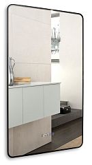 Зеркало Silver Mirrors Incanto 60*100 с Led-подсветкой сенсорный выключатель часы черное