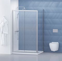 Душевой уголок BelBagno DUE-AH-1-120/90-C-CR 120*90*190 L/R без поддона