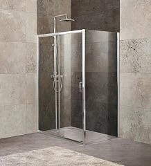 Душевой уголок BelBagno UNIQUE-AH-1-120/135-80-C-Cr 120-135*80*190 L/R без поддона