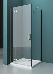 Душевой уголок BelBagno KRAFT-AH-12-90/80-C-Cr-L 90*80*198 (с поддоном TRAY-AS-AH-90/80-30-W)