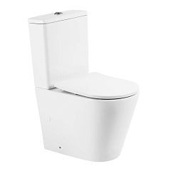 Унитаз-компакт BelBagno Flay-R BB2149CPR 35,5*60,5 безободковый с крышкой-сиденьем микролифт BB2031SC