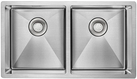 Кухонная мойка Paulmark Dopplet PM507844-BS 78*44 сталь