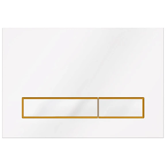 Смывная клавиша KKPol M08 V4 SPP/040/0/K (350/PPB/040-00-06) белый/золото мат./белый