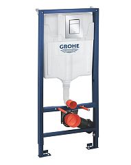 Система инсталляции для унитазов Grohe Rapid SL 39501000 клавиша смыва Skate Cosmopolitan S глянцевый хром