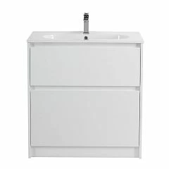 Тумба с раковиной BelBagno Kraft 80 напольная Bianco Opaco (раковина LOV-800-LVB)