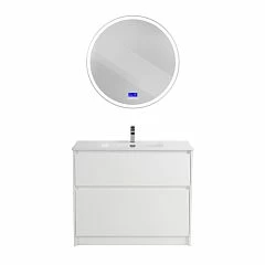 Комплект мебели BelBagno Kraft 100 напольный Bianco Opaco (раковина BB1000ETL)