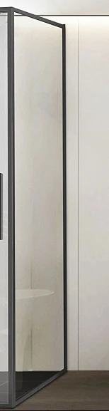 Душевая стенка боковая Vincea Slim Soft VSG-1SS100CLGM 100*200 профиль вороненая сталь
