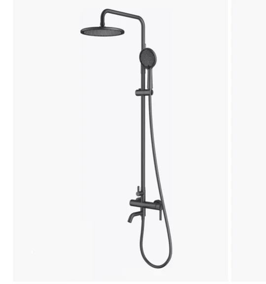 Душевая система Splenka для ванны графит, с изливом