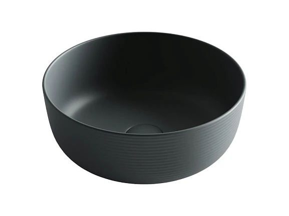 Накладная раковина Ceramicanova Element 35,6*35,6 темный антрацит матовый