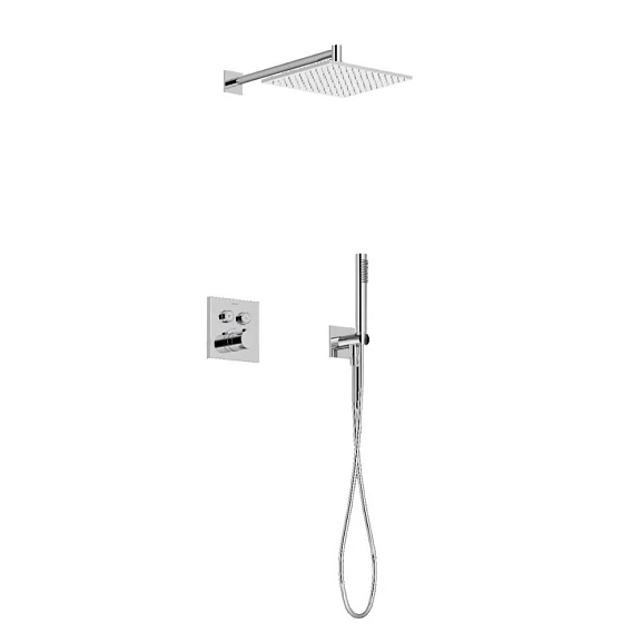 Душевой комплект Sancos Linn SC9022CH с термостатом скрытый монтаж хром