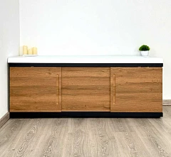 Фронтальная панель Alavann МДФ Alt Black 1,7 дуб