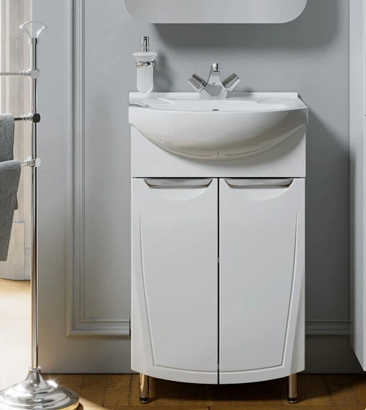 Тумба под раковину Alavann Monaco 55 (ум. Элеганс 55) белая