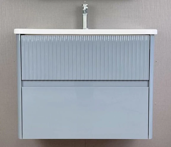 Тумба под раковину Alavann Wave 80 голубой деним