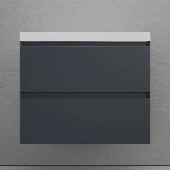 Тумба с раковиной Style Line Манхэттен 70 подвесная графит
