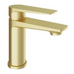Смеситель Aqueduto Linha LIN0150 для раковины шлифованное золото Смеситель Aqueduto Linha LIN0150 для раковины шлифованное золото