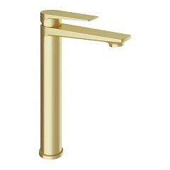Смеситель Aqueduto Linha LIN0350 для раковины шлифованное золото Смеситель Aqueduto Linha LIN0350 для раковины шлифованное золото