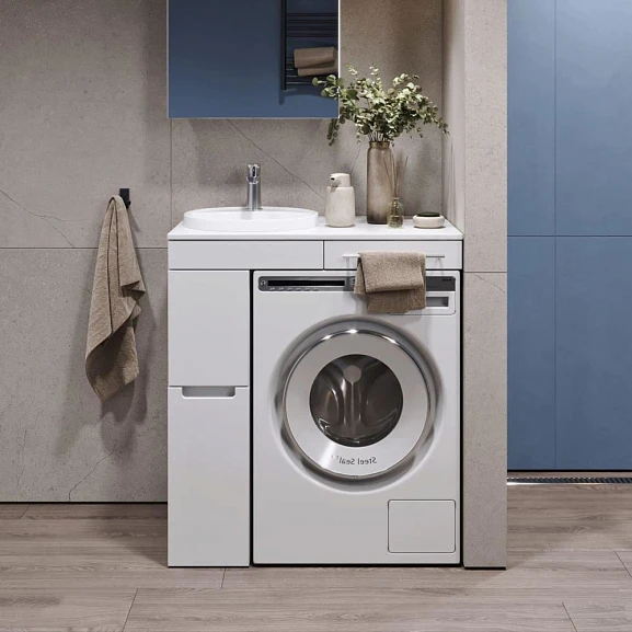 Тумба под раковину Alavann Cosmetic 85 белый глянец L