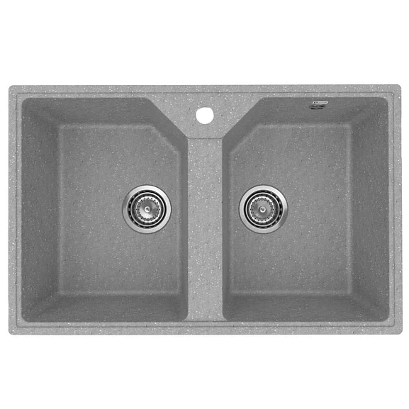 Кухонная мойка Uperwood ECON UPD-402 77х49 серая матовая