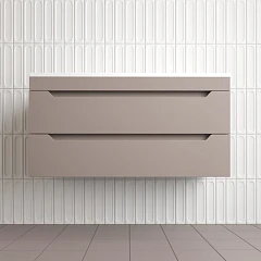 Тумба под раковину Style Line Остин 100 подвесная тауп темный Тумба под раковину Style Line Остин 100 подвесная тауп темный