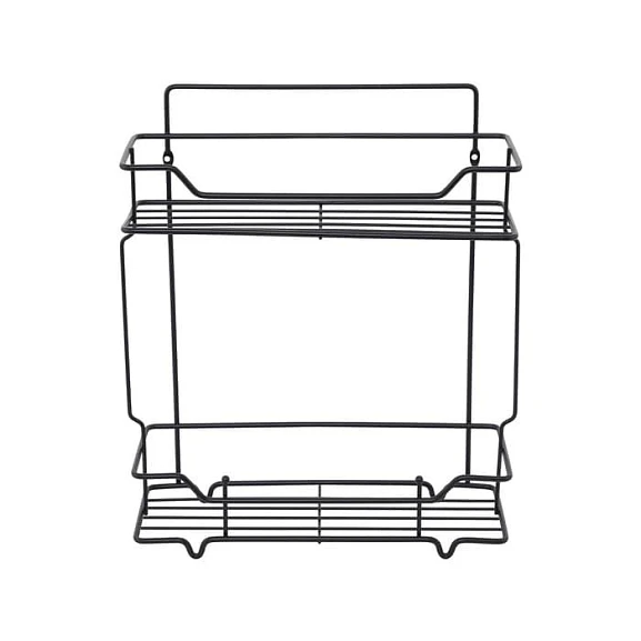 Полка Milardo Grid GRICS2BM44 двухъярусная черная матовая