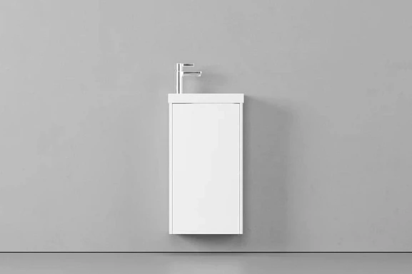 Тумба под раковину Velvex Klaufs 40.1D белый глянец подвесная