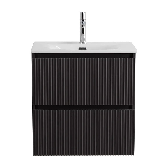 Тумба с раковиной BelBagno Uno-Mini 60 темно-серая матовая