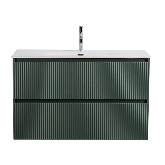 Тумба с раковиной BelBagno Uno 100 еловая матовая с двумя ящиками