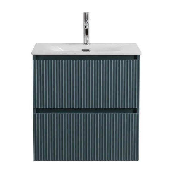 Тумба с раковиной BelBagno Uno 60 голубая матовая