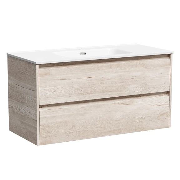 Тумба с раковиной Sancos Libra 100 дуб галифакс натуральный