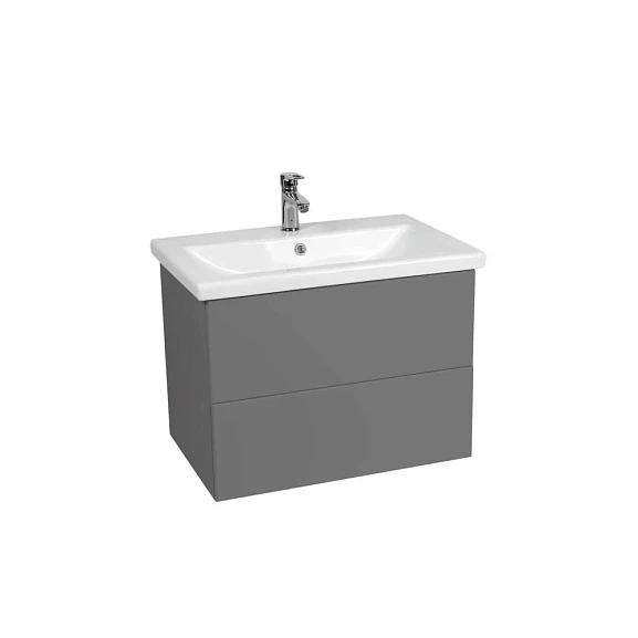 Тумба с раковиной Viant София VSOF70COG-T2YP 70 подвесная графит (раковина Como 70)