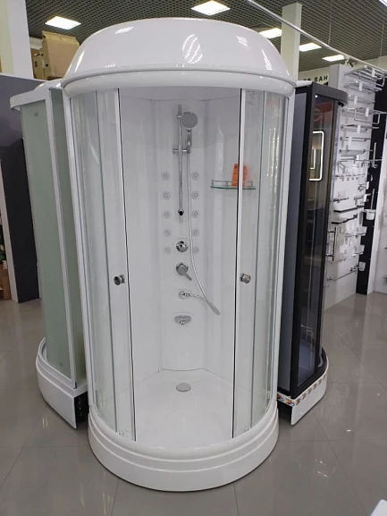 Душевая кабина Radomir Паола 1 93х93х198, г/м, прозрачное стекло (низкий поддон) 