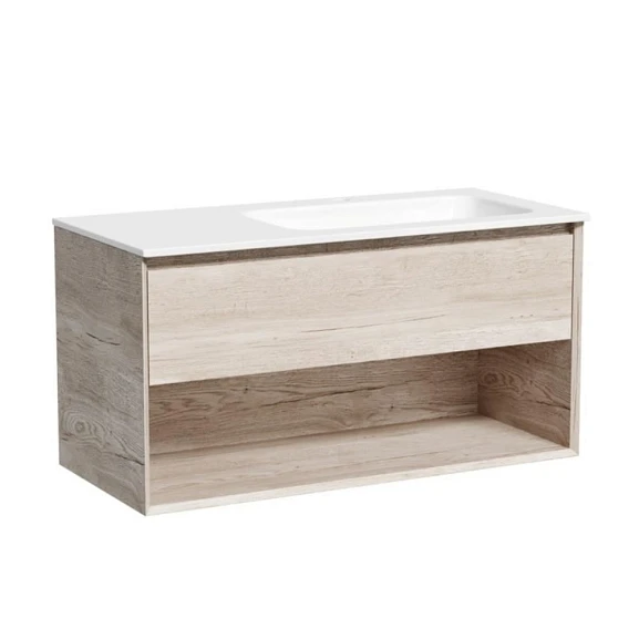Тумба с раковиной Sancos Marmi 1.0 100 дуб галифакс натуральный R