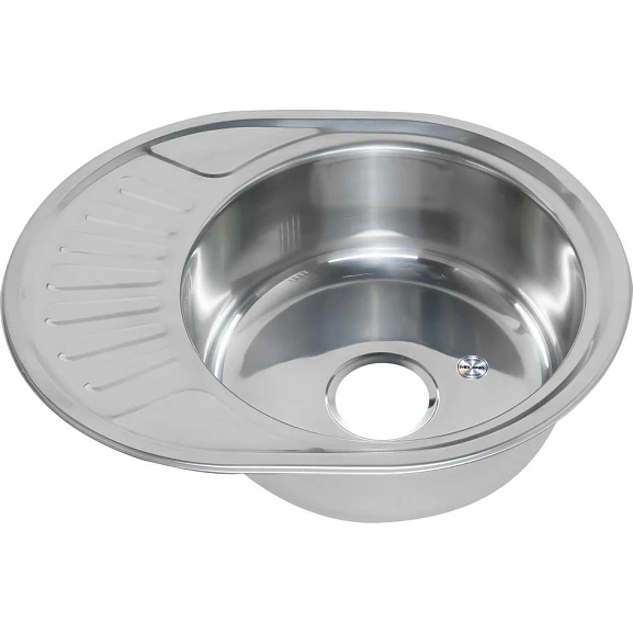 Кухонная мойка Melana 57*45 врезная овальная с сифоном