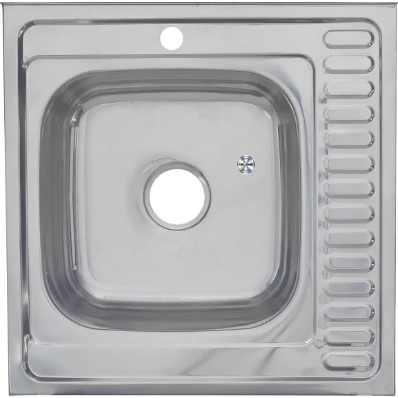 Кухонная мойка Melana 60*60 накладная прямоугольная с сифоном L