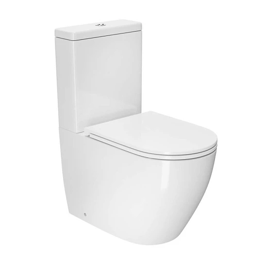 Унитаз-компакт D&K Matrix DT1397516 39*63 Торнадо безободковый с крышкой-сиденьем микролифт Slim