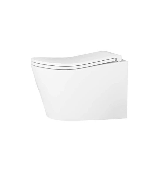 Подвесной унитаз D&K Bamberg DT1556516 36*52 безободковый Торнадо с крышкой-сиденьем микролифт