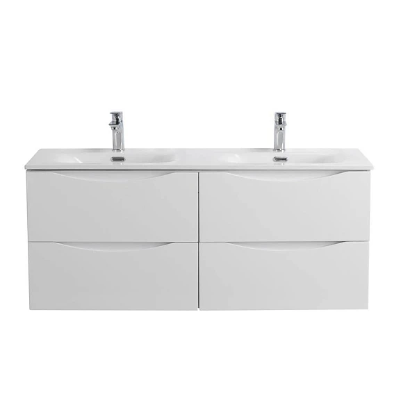 Тумба под раковину BelBagno Marino-Cer-N 120 Bianco Lucido с четырьмя ящиками