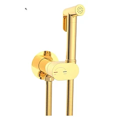 Гигиенический душ со смесителем WeltWasser HIGI R01 GL с прогрессивным картриджем золото глянцевое Гигиенический душ со смесителем WeltWasser HIGI R01 GL с прогрессивным картриджем золото глянцевое