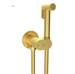 Гигиенический душ со смесителем WeltWasser HIGI R01 MGL с прогрессивным картриджем брашированное золото Гигиенический душ со смесителем WeltWasser HIGI R01 MGL с прогрессивным картриджем брашированное золото
