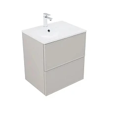 Тумба под раковину Aquanet Арт 60 бежевая Soft touch Тумба под раковину Aquanet Арт 60 бежевая Soft touch