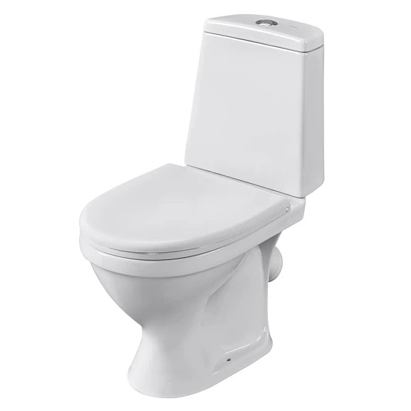 Унитаз-компакт Santeri Прайм 35*66 косой выпуск с крышкой-сиденьем полипропилен