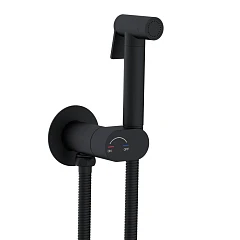 Гигиенический душ со смесителем RGW Shower Panels SP-213B с прогрессивным картриджем скрытый монтаж черный матовый