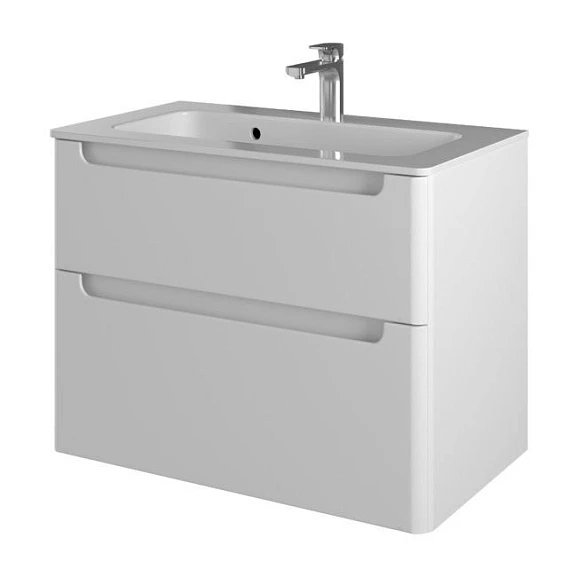 Тумба с раковиной Briz Эстель 80 белый глянец